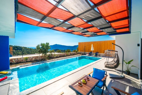 Villa Amore | Kalkan Kördere'de Deniz Manzaralı Saunalı Villa
