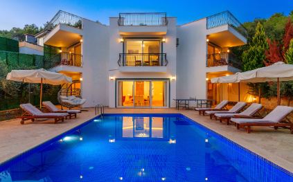 Villa Bianca | Kalkan İslamlar'da 50 m² Havuzlu Doğa Villası