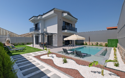 Villa Lodos 1 | Fethiye Çalıca'da Jakuzili & Korunaklı Kiralık Villa