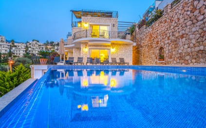 Villa Mavelis Liora | Kalkan Kışla Deniz Manzaralı Lüks Villa