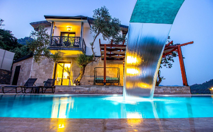 Villa Primora Göcek | Göcek İnlice'de Doğa İçinde 10 Kişilik Villa
